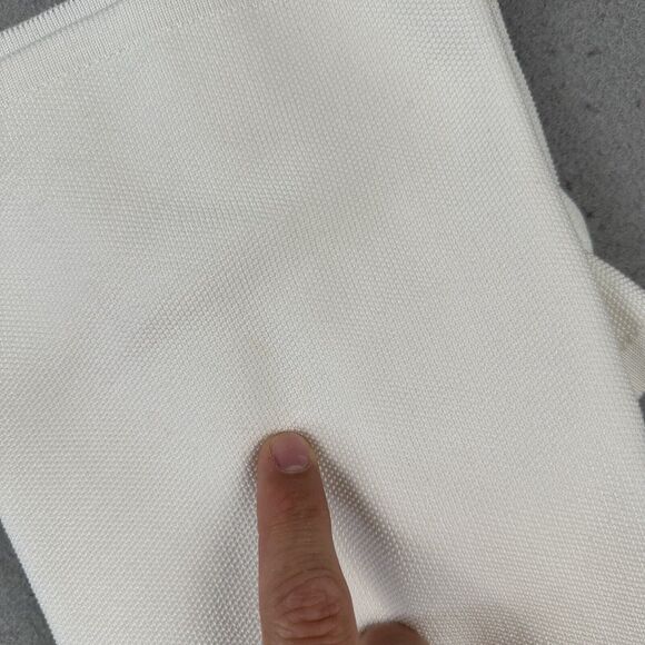 Worldly Things‎ Styltricot Knit Top Women’s 6 White Short Sleeve Scoop Neck - Picture 16 of 16